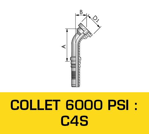 Astec Flexibles Flexible Hydrauliques Hydraulique Sertissage Top-qualité Embouts Embout Gamme V