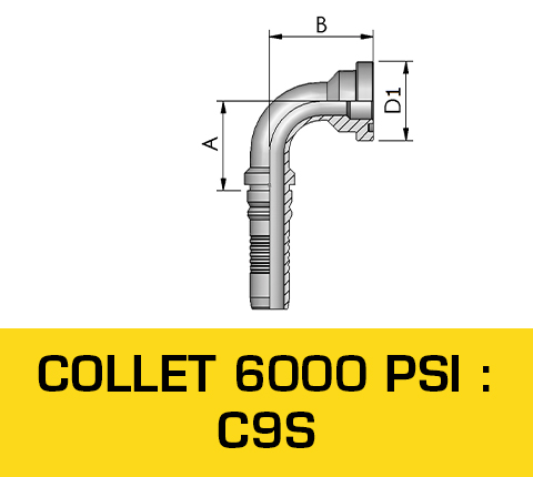 Astec Flexibles Flexible Hydrauliques Hydraulique Sertissage Top-qualité Embouts Embout Gamme V
