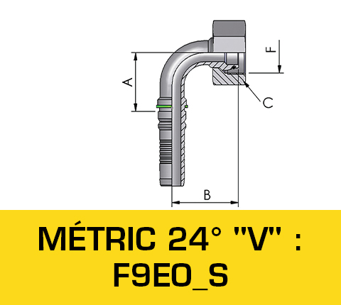 Astec Flexibles Flexible Hydrauliques Hydraulique Sertissage Top-qualité Embouts Embout Gamme V