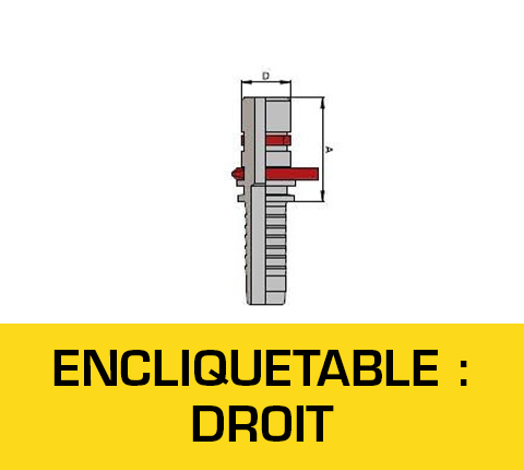 Astec Flexibles Flexible Hydrauliques Hydraulique Sertissage Top-qualité Embouts Embout Gamme S